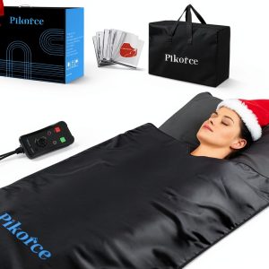 Infrared Sauna Blanket for Home Use – Full Body Detox & Relaxation | 113-176℉ Adjustable | 6 ft x 2.65 ft, Leather Portable Far Infrared Stress Relief Heated PU Sauna Bag for Body Recovery-0
