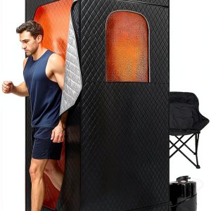 Sauna Box, Portable Sauna for Home, Large Sauna Tent with 3.0L Steamer for Full Body SPA, Easy Assembly Quick Heat-Up Sauna Experience-0