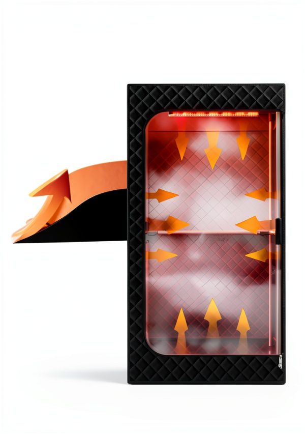 Portable Infrared Sauna, Steam Sauna Box with XL Steamer, 5-Layer Waterproof & Heat Insulation for Relaxation, Detoxification, Muscle Pain Relief Indoor & Outdoor(Obsidian Black)-1