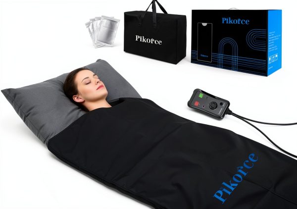 Infrared Sauna Blanket for Home Use – Full Body Detox & Relaxation | 113-176℉ Adjustable | 6 ft x 2.65 ft, Leather Portable Far Infrared Stress Relief Heated PU Sauna Bag for Body Recovery-8